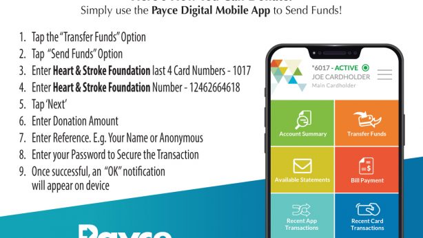 Donate to HSFB with Payce Digital Mobile App!