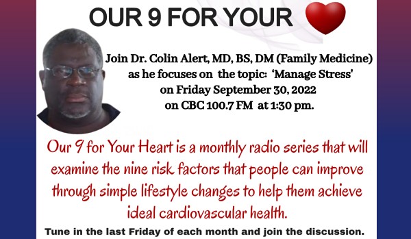 Our 9 For Your Heart Radio Show - Manage Stress